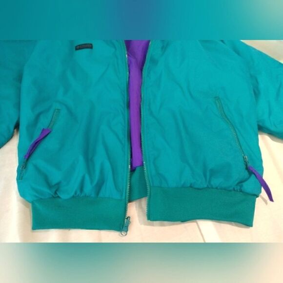 Columbia Reversible Spring & Fall Windbreaker Jacket SZ medium - Large Vintage - Picture 7 of 16